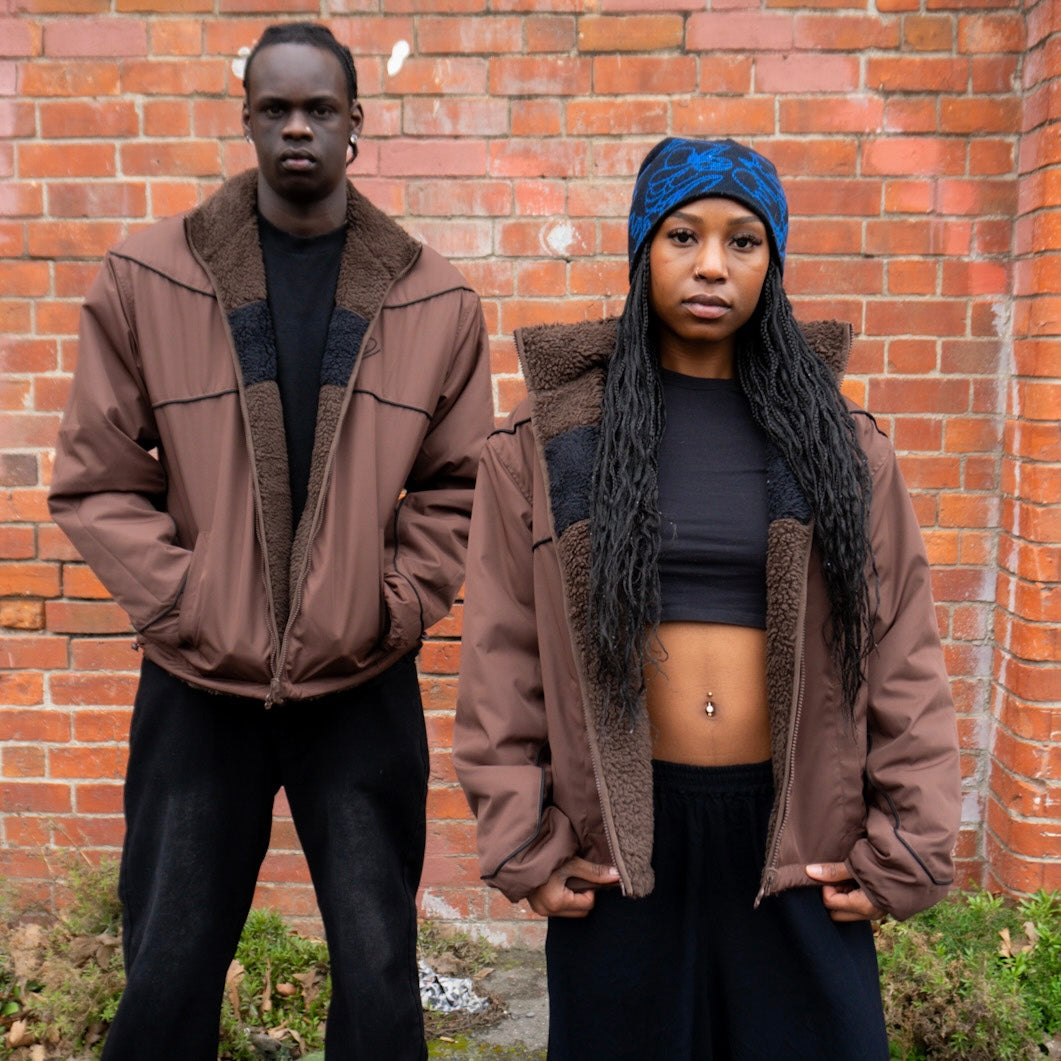 Dark Mocha Reversible Fleece