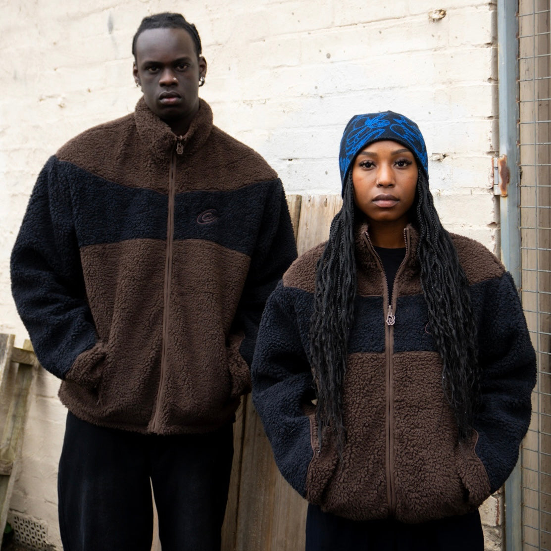Dark Mocha Reversible Fleece