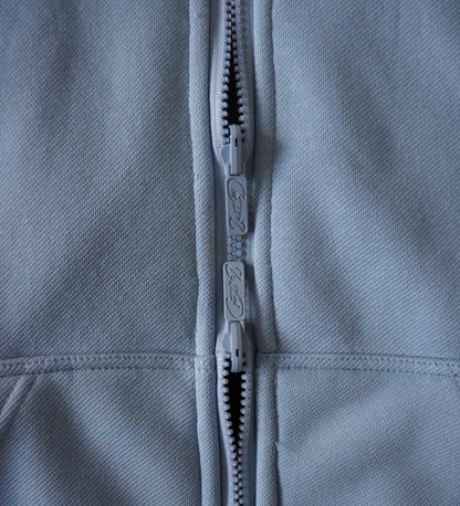 Reverisble zip-up hood (blue & black)