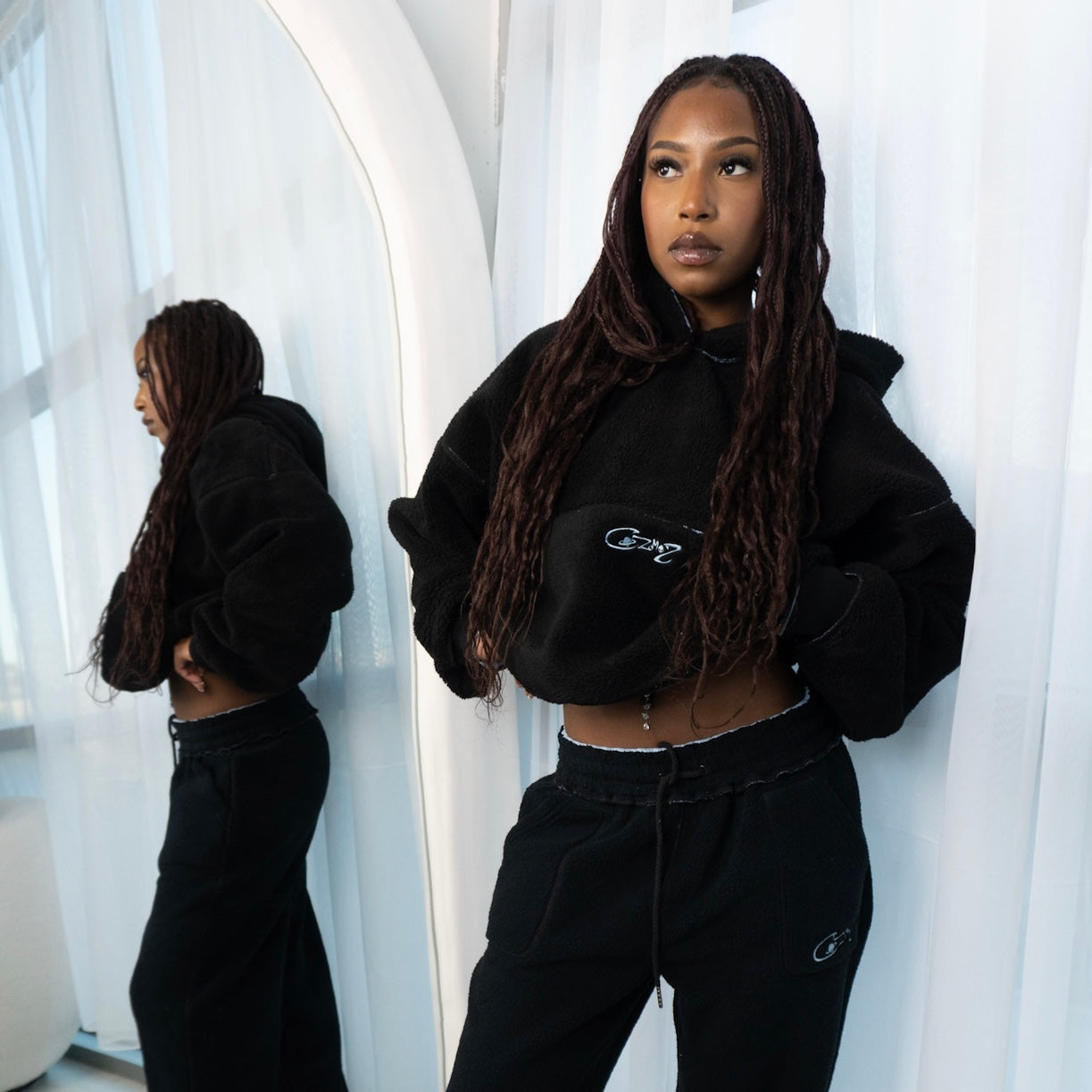 Reversible Hoodie (Blue & Black)