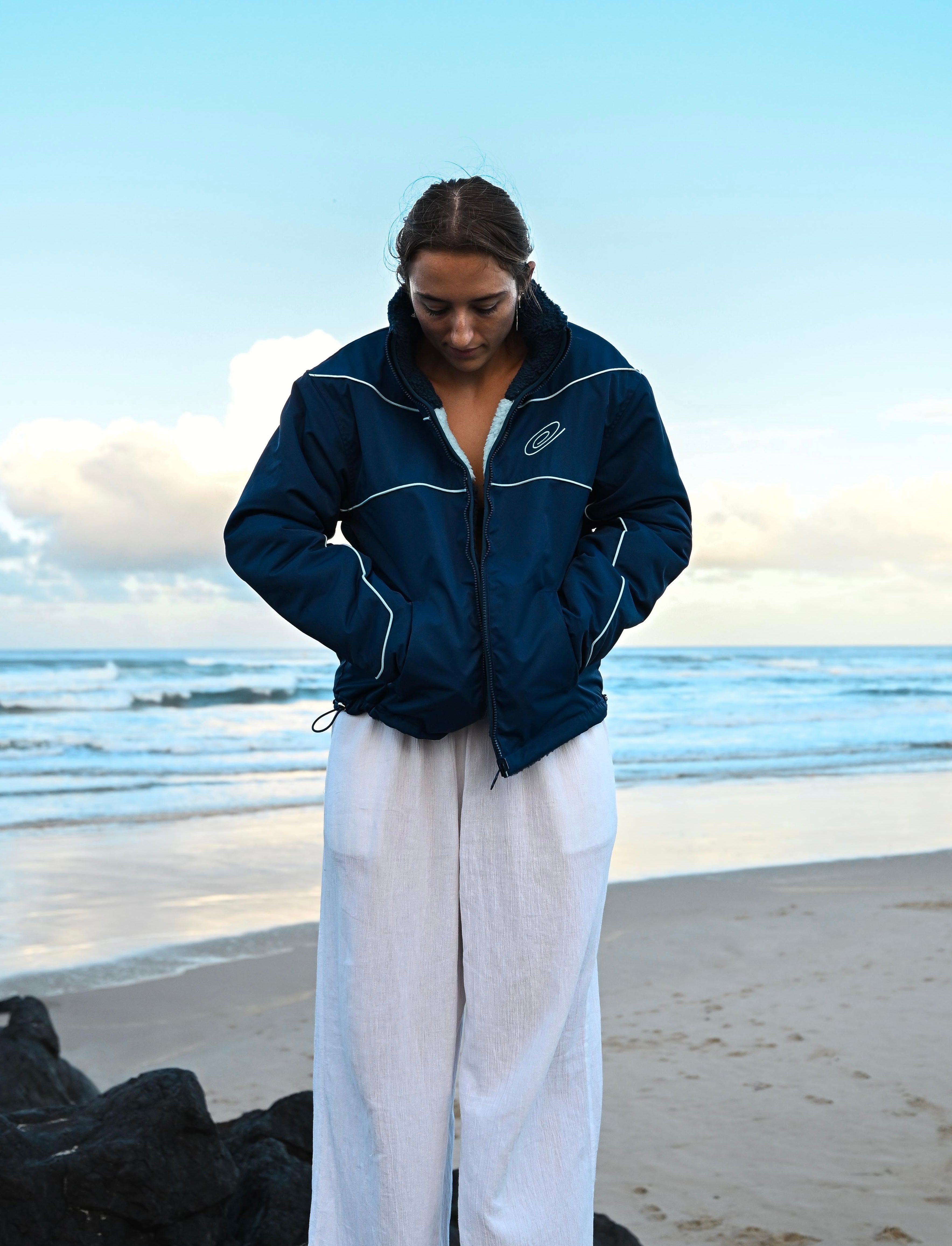 モコモコ☆ COZMOZ Dark Mocha Reversible fleece Jacket – cozmoz