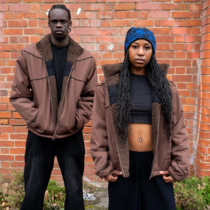 Dark Mocha Reversible Fleece