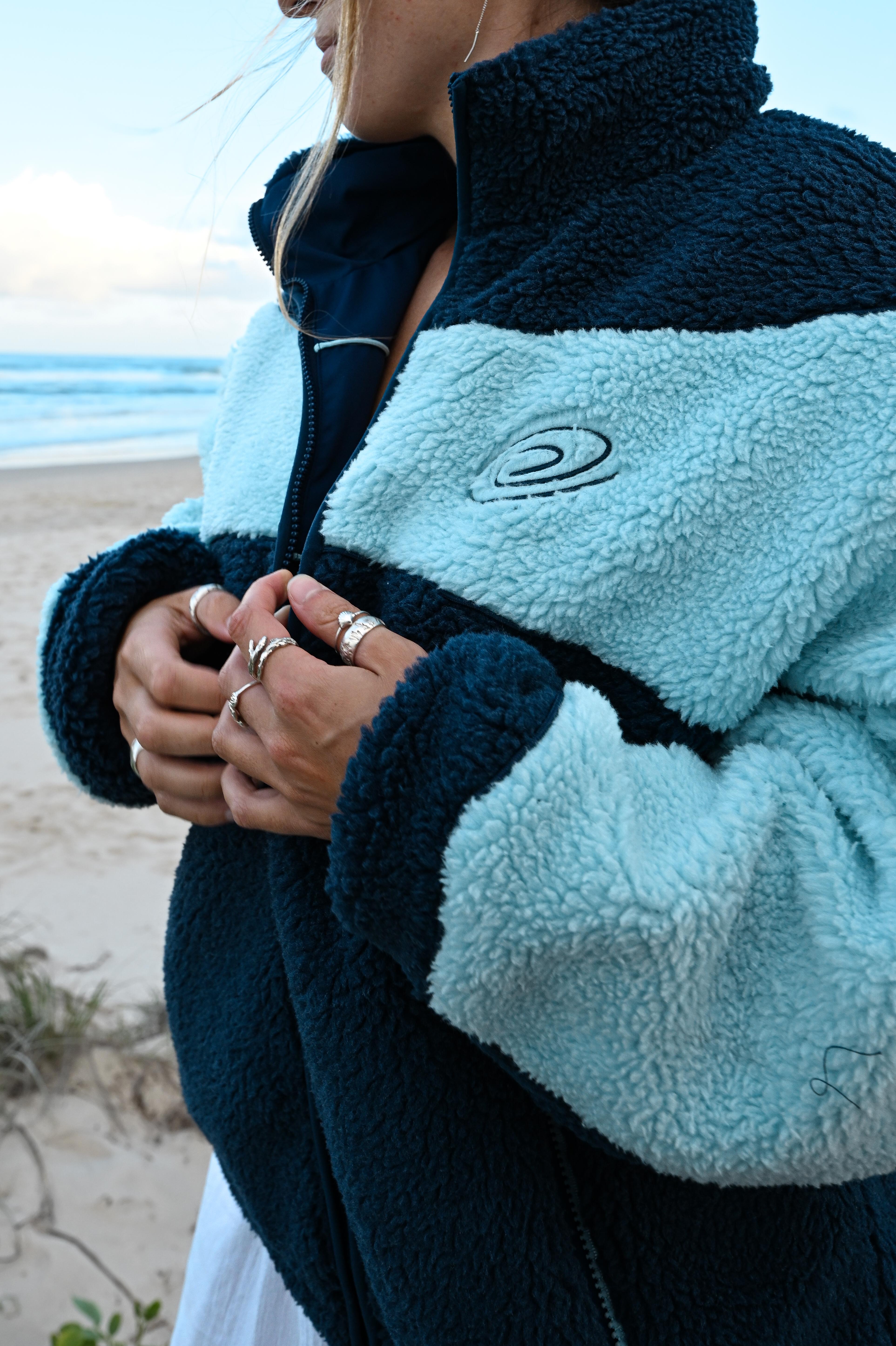 COZMOZ Dark Mocha Reversible fleece Jacket – cozmoz