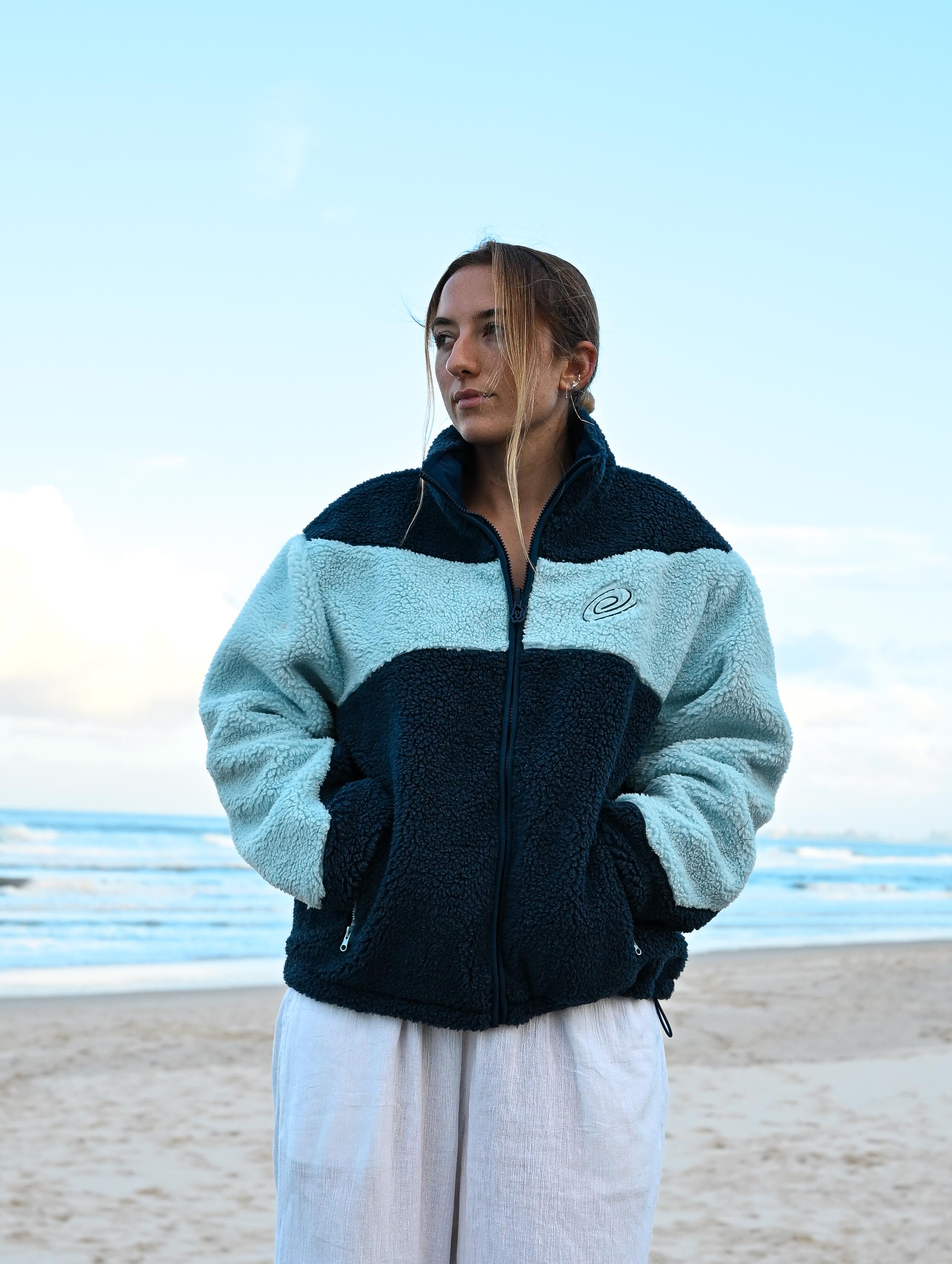 COZMOZ Dark Mocha Reversible fleece Jacket – cozmoz