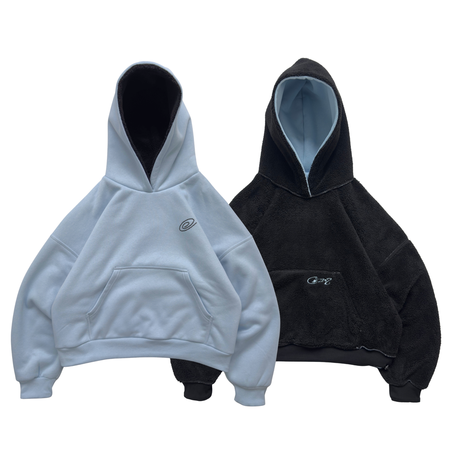 Reversible Hoodie (Blue & Black)