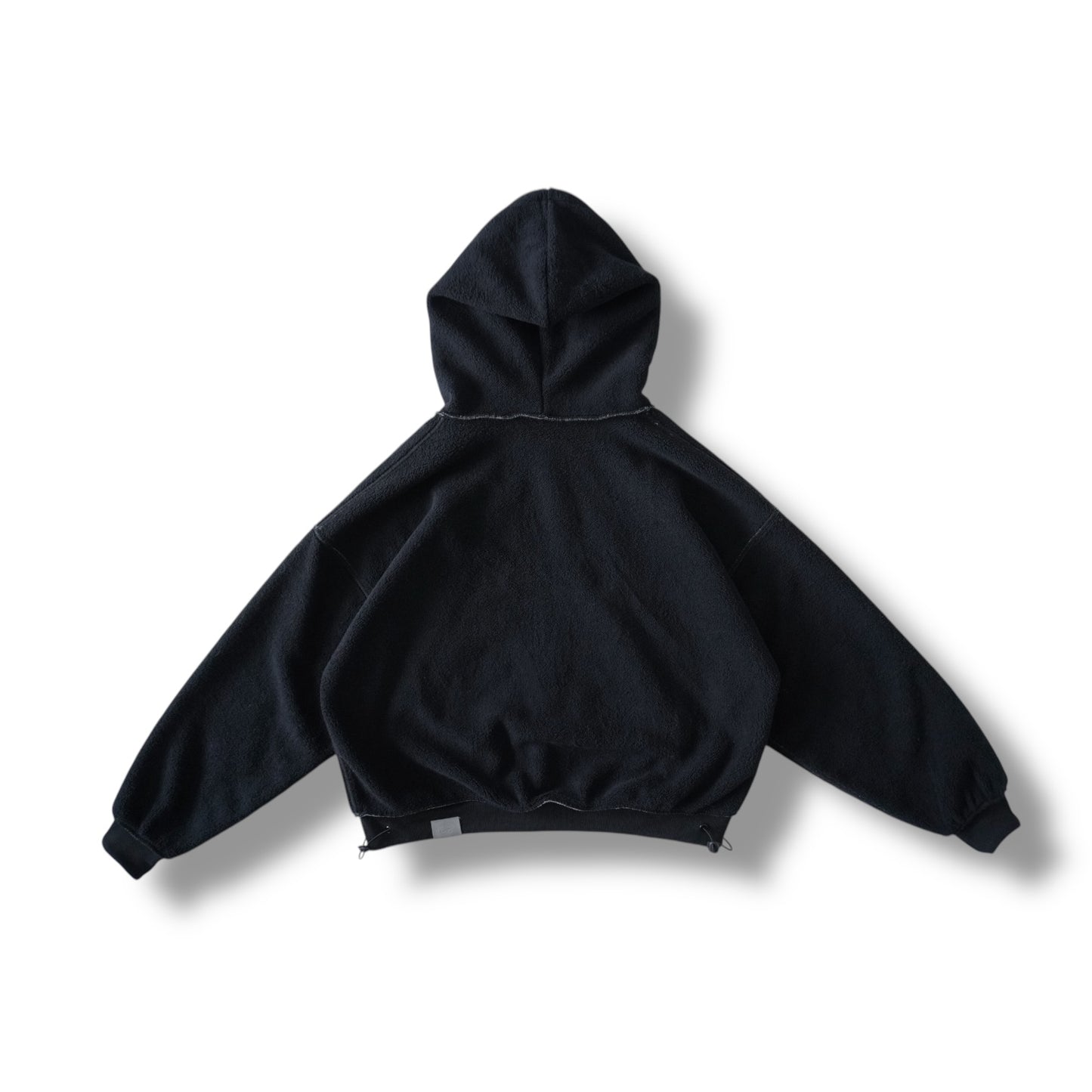 Reverisble zip-up hood (grey & black)