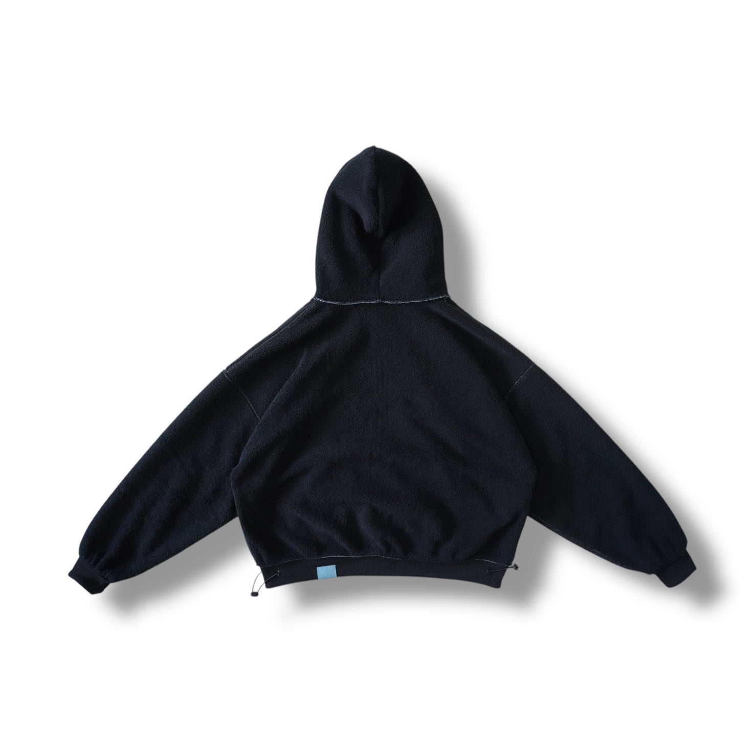 Reverisble zip-up hood (blue & black)