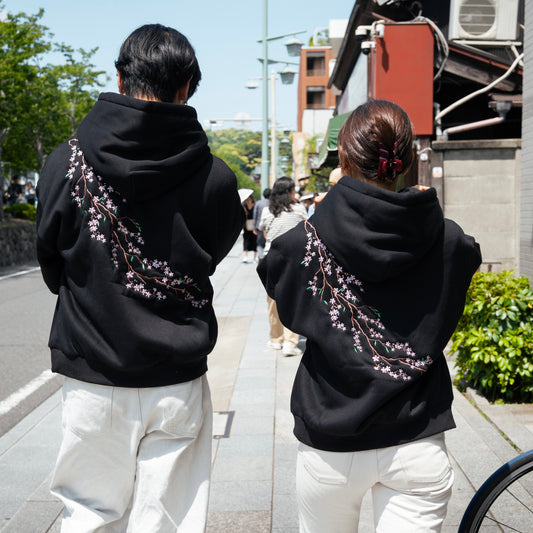 Sakura hoodie - Black